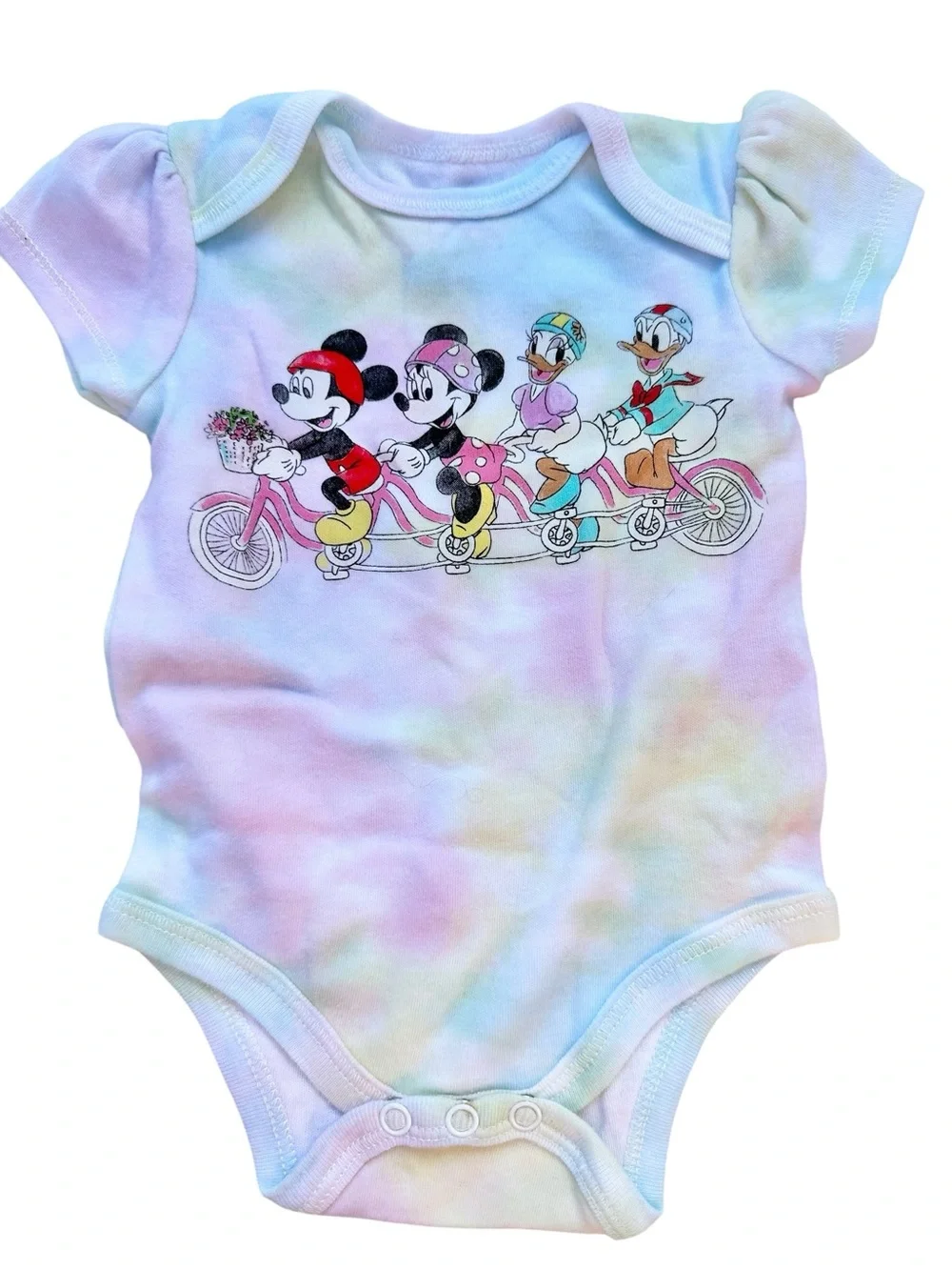 Short sleeve onesie bodysuit lot (various brands) size 0-3 months Disney, stars